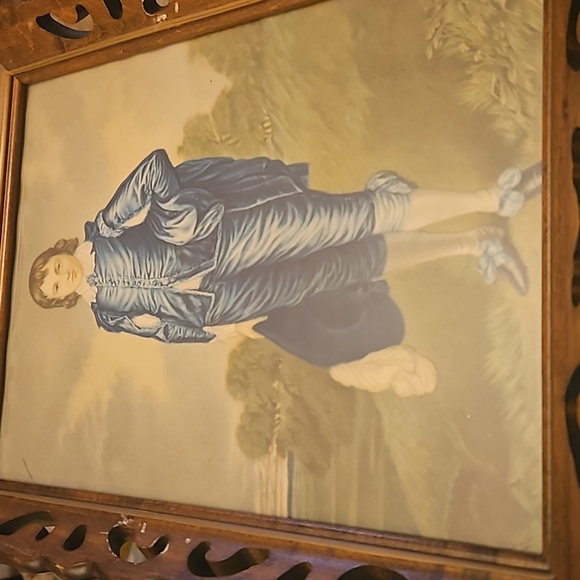 Vintage recreation of The Blue Boy by Thomas Gainsborough - Picture 2 of 5